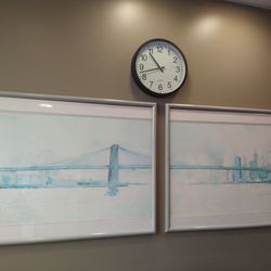 NewYork-Presbyterian Queens - Looks like we're on time - I believe the painting print is the Brooklyn Bridge