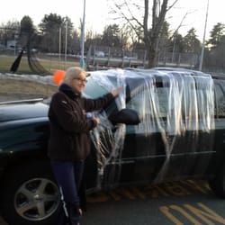 Amherst-Pelham Regional School - Softball team wrapped Coach Schmidt's car
