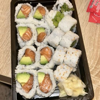 Kai Sushi - Salmon Avocado roll + asparagus roll - Sushi Bars Near Me - Chicago, Illinois Kai Sushi - Salmon Avocado roll + asparagus roll - Sushi Bars Near Me - Chicago, Illinois