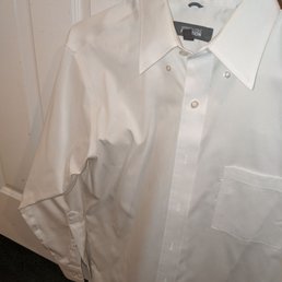 The shirt after I opened it from the cleaners. Does not look dry cleaned.
