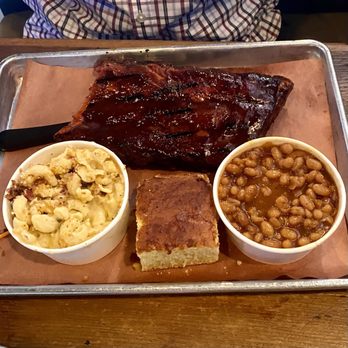 Badlands BBQ - 1/2 Rack Baby Back Ribs with Brisket Baked Beans and Jalapeno Bacon Mac N Cheese - Barbeque Near Me - Norco, California Badlands BBQ - 1/2 Rack Baby Back Ribs with Brisket Baked Beans and Jalapeno Bacon Mac N Cheese - Barbeque Near Me - Norco, California