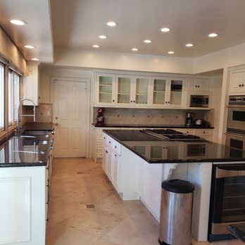 Amado's Marble & Granite - New granite on the left & existing island on the right - General Contractors Near Me - Van Nuys, California Amado's Marble & Granite - New granite on the left & existing island on the right - General Contractors Near Me - Van Nuys, California