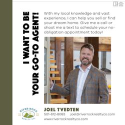 Joel Tvedten - River Rock Realty - Joel Tvedten, Principal Broker, 501-612-8083