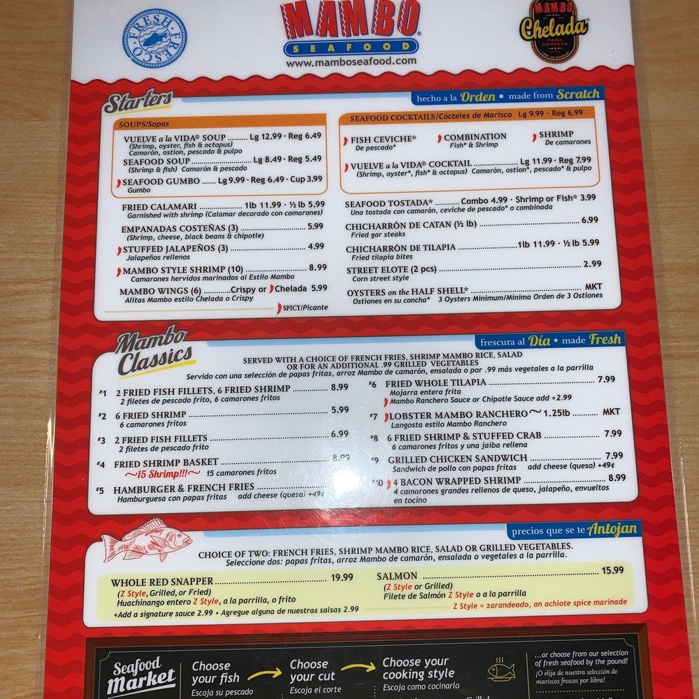 Mambo Seafood - Menus - Seafood Near Me - Katy, Texas Mambo Seafood - Menus - Seafood Near Me - Katy, Texas