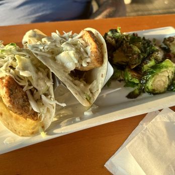 SkyBar at Edge Seafood - Mahi tacos with brussel sprouts - Seafood Near Me - Destin, Florida