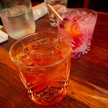 Von's 1000Spirits - Manhattan on the rocks, Huckleberry Bramble - New American Near Me - Seattle, Washington Von's 1000Spirits - Manhattan on the rocks, Huckleberry Bramble - New American Near Me - Seattle, Washington