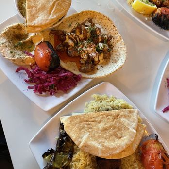 The Diplomat Eatery and Tavern - Chicken Shawarma Wrap & Beef Fillet Kebab - Mediterranean Near Me - Monrovia, California