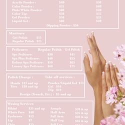 Nee's Nails & Spa - Updated price list august 2023