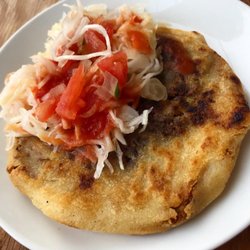 100% Salvadoreno - Pork and beans pupusa