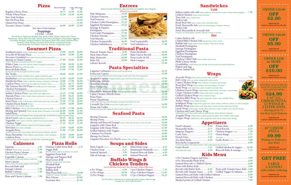 Menu photo 1 Toscano Pizzeria Southport, CT Menu photo 1 Toscano Pizzeria Southport, CT