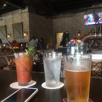 Bosscat Kitchen & Libations - Good beer.  Can't wait until the official brunch starts 4/30. But the Bloody's will do in the interim. - New American Near Me - Houston, Texas