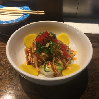 Sushi Train - Spicy Salmon Bowl - Sushi Bars Near Me - Minneapolis, Minnesota Sushi Train - Spicy Salmon Bowl - Sushi Bars Near Me - Minneapolis, Minnesota