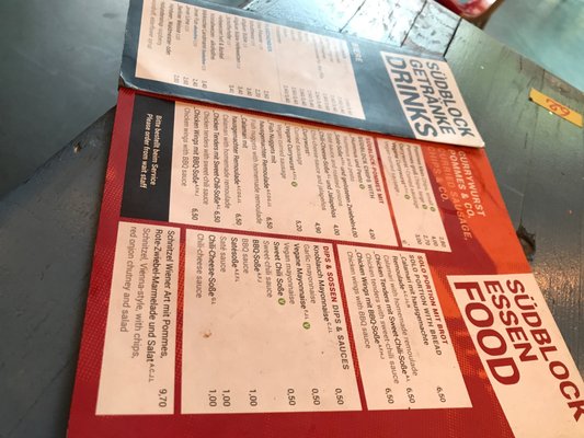 Menu photo 1 Südblock Berlin, BE Menu photo 1 Südblock Berlin, BE