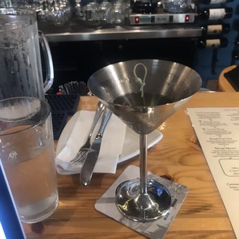 Colchuck's - Martini in stainless steel... glass? No stainless steel drinking receptacle! - German Near Me - Leavenworth, Washington Colchuck's - Martini in stainless steel... glass? No stainless steel drinking receptacle! - German Near Me - Leavenworth, Washington