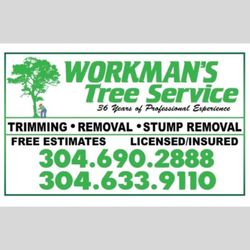 Workman’s Tree Service - Free estimates, really reasonable priced!