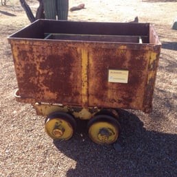 An old mine cart... They use HUGE trucks these days