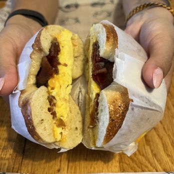 The Lox - Egg & Cheese Sandwich with bacon - Breakfast & Brunch Near Me - Columbus, Ohio