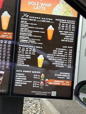 Menu photo 1 BigFoot Java Federal Way, WA