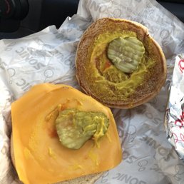 Kids cheeseburger. Without a hamburger patty