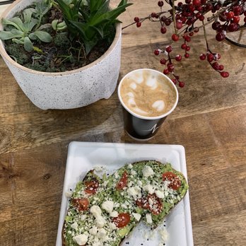Caffeine - Lavander Vanilla Latte Avocado Toast - Coffee & Tea Near Me - Lakewood, Ohio