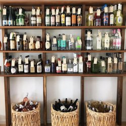 Upstream Wine and Spirits - A carefully curated liquor and wine shelf. Photo: @drinkingupstream on Instagram