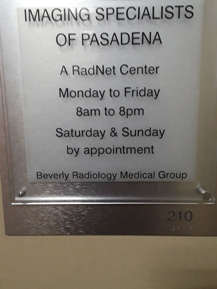 IMAGING SPECIALISTS OF PASADENA 19 Photos & 73 Reviews 630 S