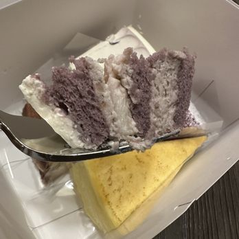 Lady M Cake Boutique - Taro Mochi Cream Cake - Slices - Bakeries Near Me - Houston, Texas