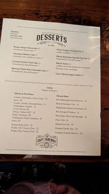 Menu photo 1 The Cozy Taberna Salem, OR