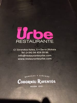 Menu photo 2 Urbe Elexalde Derio, BI Menu photo 2 Urbe Elexalde Derio, BI