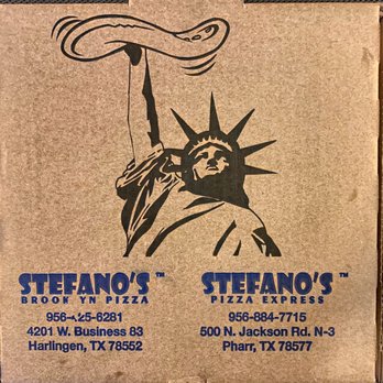 Stefano's Pizza Express - Stefano's logo bringing New York to the valley. - Pizza Near Me - Pharr, Texas Stefano's Pizza Express - Stefano's logo bringing New York to the valley. - Pizza Near Me - Pharr, Texas