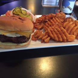 Four Cheese Burger with Crisscross Fries