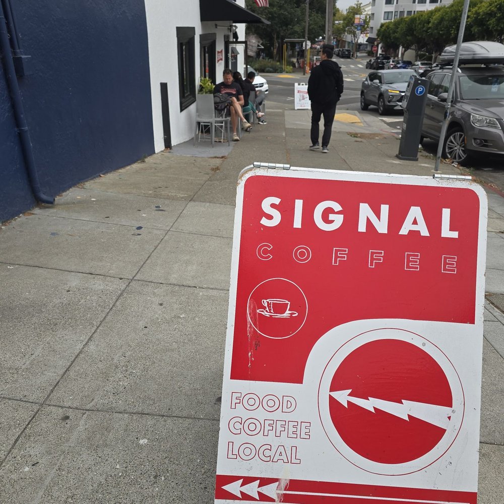 SIGNAL Coffee Roasters - Sign that you're just footsteps away. - Coffee & Tea Near Me - San Francisco, California SIGNAL Coffee Roasters - Sign that you're just footsteps away. - Coffee & Tea Near Me - San Francisco, California