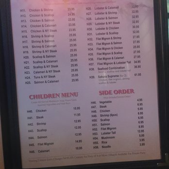 Sakura - Hibachi menu! - Sushi Bars Near Me - Woodland, California Sakura - Hibachi menu! - Sushi Bars Near Me - Woodland, California