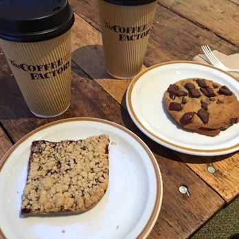 The Coffee Factory - Raspberry bar, chocolate chunk cookie, chai latte and raspberry chocolate americano - Coffee & Tea Near Me - Derry, New Hampshire
