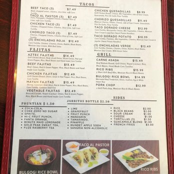 Rico Casa - Menu - Korean Near Me - Hamburg, Pennsylvania