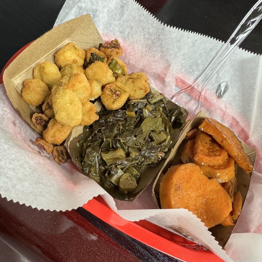 Roy's Grille - Fried ices, collards and candied yams - Barbeque Near Me - Irmo, South Carolina Roy's Grille - Fried ices, collards and candied yams - Barbeque Near Me - Irmo, South Carolina