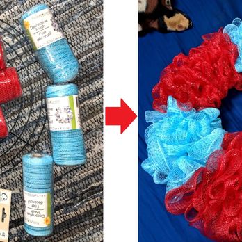 Dollar Tree - Dollar Tree -- 8 items to make a mesh wreath for fundraiser - Discount Store Near Me - Broomall, Pennsylvania