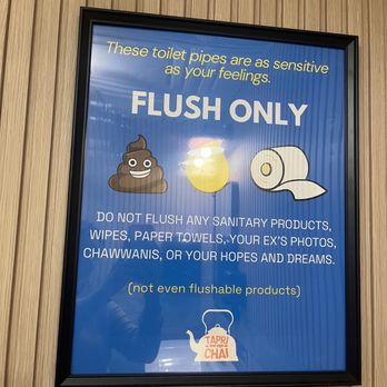 Tapri Chai - Amusing bathroom sign - Cafes Near Me - Ottawa, Ontario Tapri Chai - Amusing bathroom sign - Cafes Near Me - Ottawa, Ontario