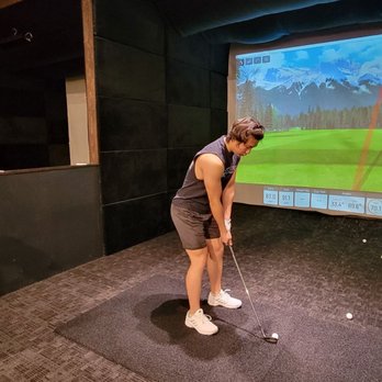Golf Made Sense - Terrence working at his clubface impact and weight transfer - Golf Near Me - Walnut, California Golf Made Sense - Terrence working at his clubface impact and weight transfer - Golf Near Me - Walnut, California