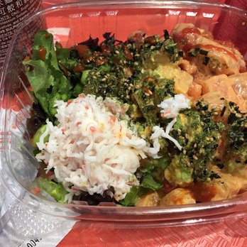 All About Poke - Large salad with spicy tuna, salmon and lots of other goodies. So delicious! Had to add Sriracha - Seafood Near Me - Studio City, California All About Poke - Large salad with spicy tuna, salmon and lots of other goodies. So delicious! Had to add Sriracha - Seafood Near Me - Studio City, California