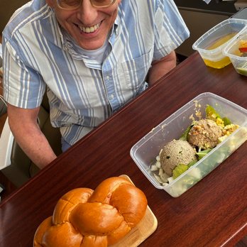 Beatrix - Streeterville - My husband is in the hospital, so delicious carry-out from Beatrix was a nice way to celebrate.   Challah bread and chopped liver! - New American Near Me - Chicago, Illinois