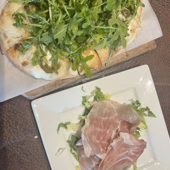 Vitello's Restaurant - Val's flatbread (with prosciutto on the side) - Italian Near Me - Studio City, California Vitello's Restaurant - Val's flatbread (with prosciutto on the side) - Italian Near Me - Studio City, California