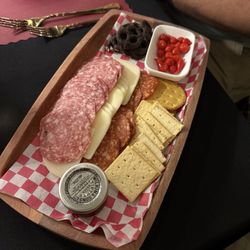 Britt's Wine and Dine - This was our appetizer. It was delicious. 1000% recommend trying anything. Dinner was so good. We forgot to take pictures.