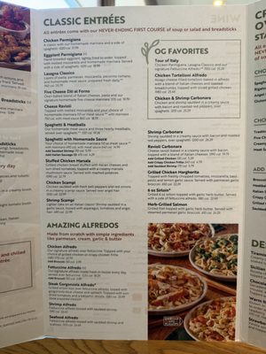 Menu photo 3 Olive Garden Italian Restaurant Arcadia, CA Menu photo 3 Olive Garden Italian Restaurant Arcadia, CA