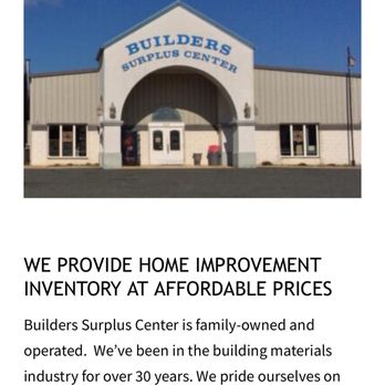 Builders Surplus Center Incorporated - Builders Surplus Center - Building Supplies Near Me - North East, Maryland Builders Surplus Center Incorporated - Builders Surplus Center - Building Supplies Near Me - North East, Maryland