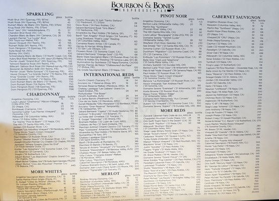 Menu photo 2 Bourbon & Bones Chophouse | Bar Gilbert, AZ Menu photo 2 Bourbon & Bones Chophouse | Bar Gilbert, AZ