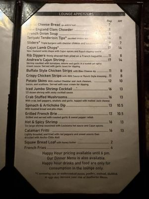 Menu photo 8 Carver's Steak & Chops San Diego, CA Menu photo 8 Carver's Steak & Chops San Diego, CA
