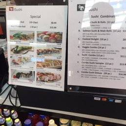 Menu as of December 2018