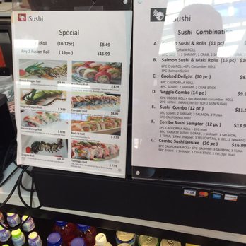 iSushi - Menu as of December 2018 - Sushi Bars Near Me - Silver Spring, Maryland
