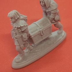 Reaper Miniatures - Henchmen and chest, in the common 28mm scale.